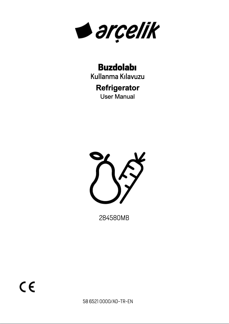 Page n°1 - Manuel utilisateur Arçelik 284580 MB