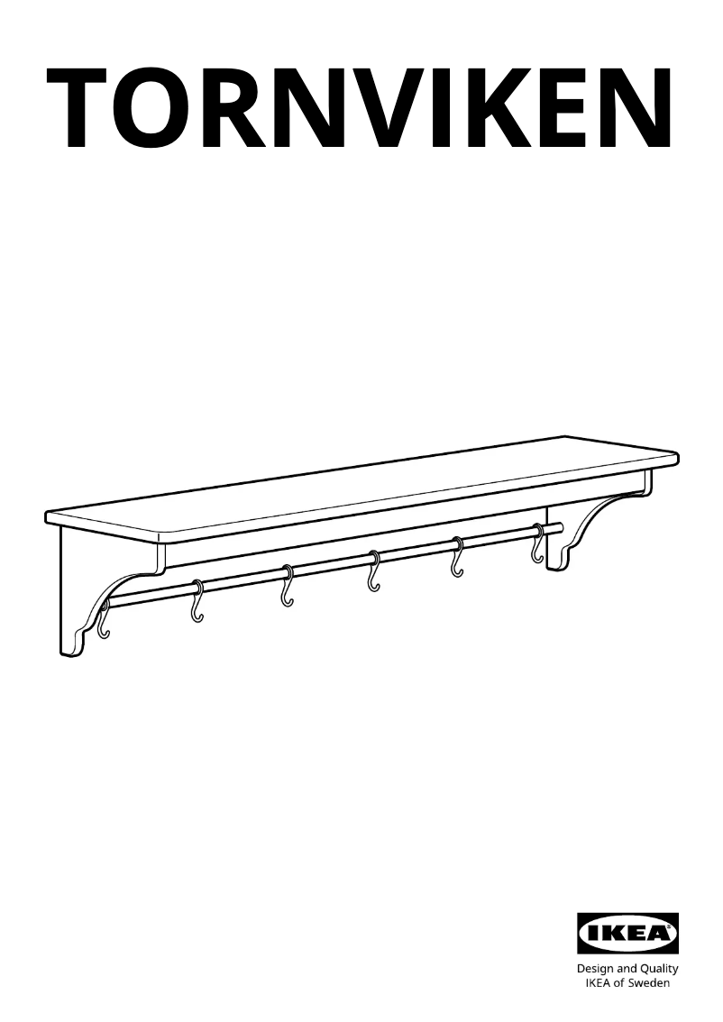 Page 1 de la notice Manuel utilisateur Ikea TORNVIKEN 704.022.54