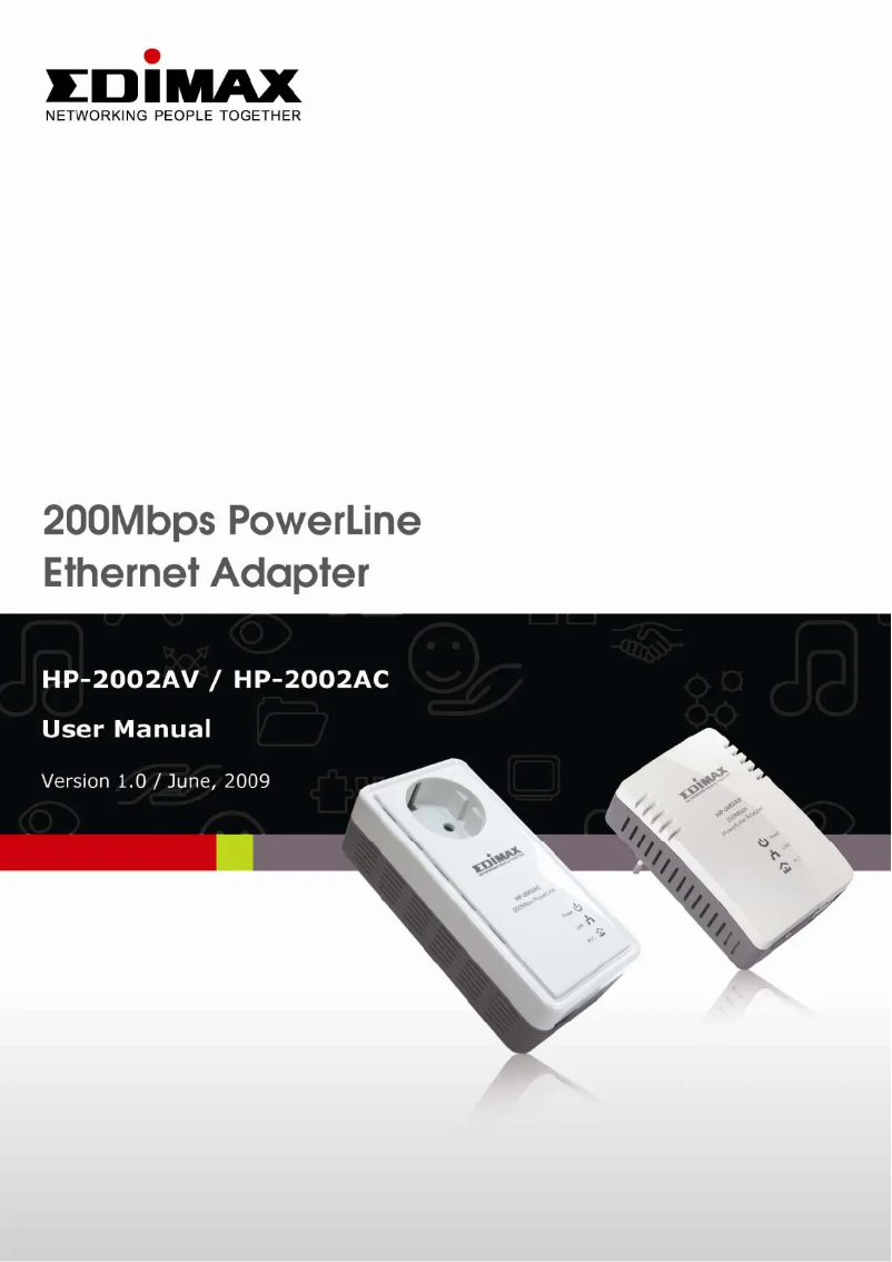 Page n°1 - Manuel utilisateur Edimax HP-2002AV