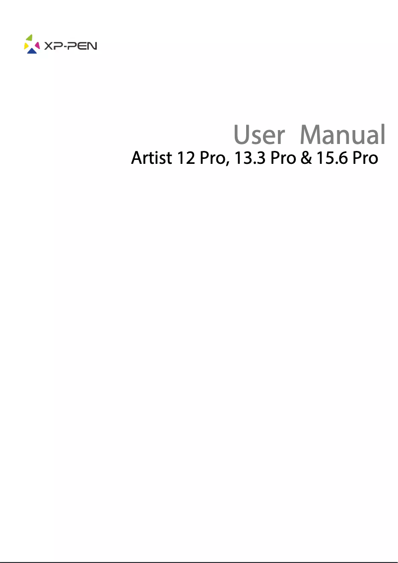 Page 1 de la notice Manuel utilisateur XP-PEN Artist 15.6 Pro