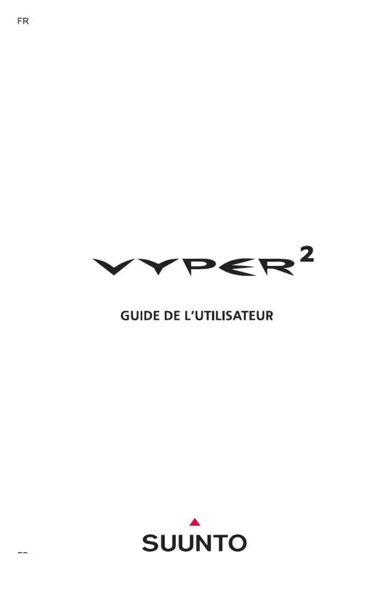 Page 1 de la notice Manuel utilisateur Suunto Vyper 2