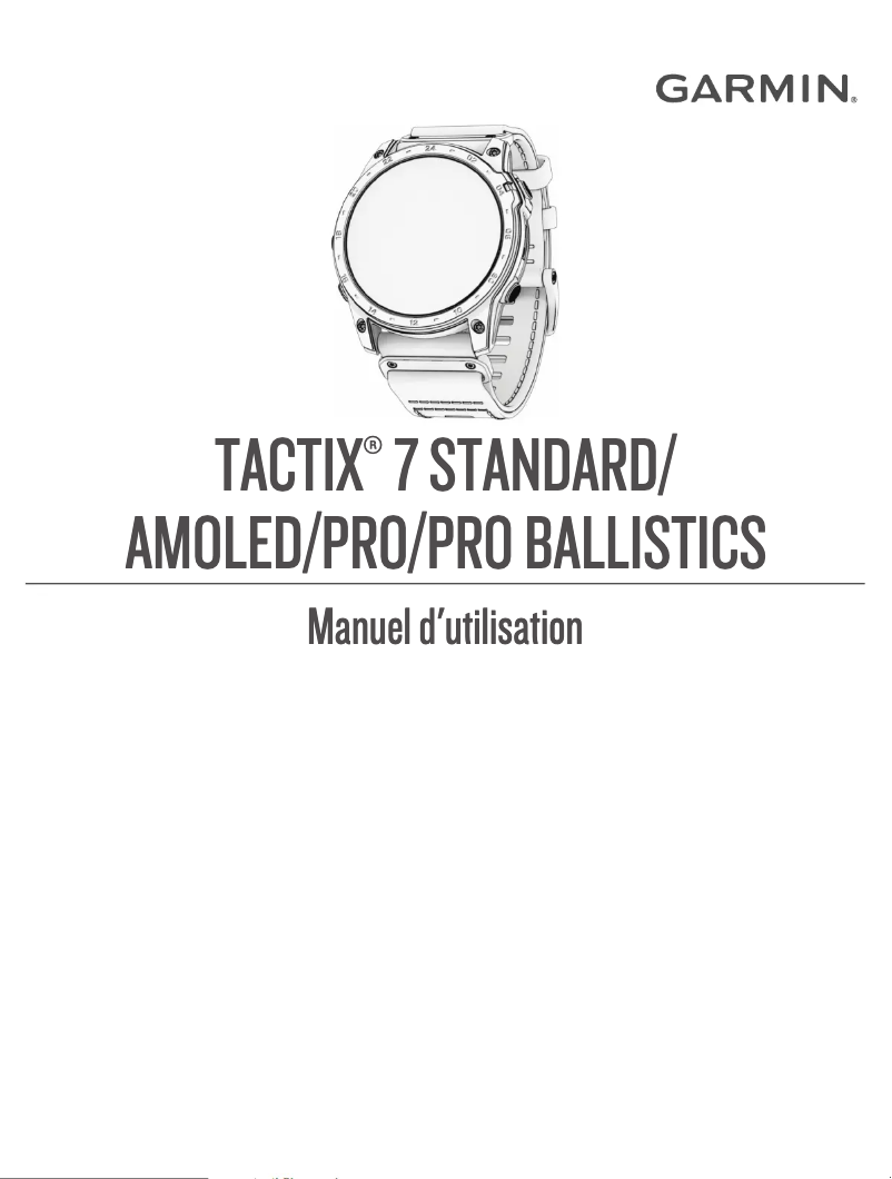 Page 1 de la notice Manuel utilisateur Garmin Tactix 7