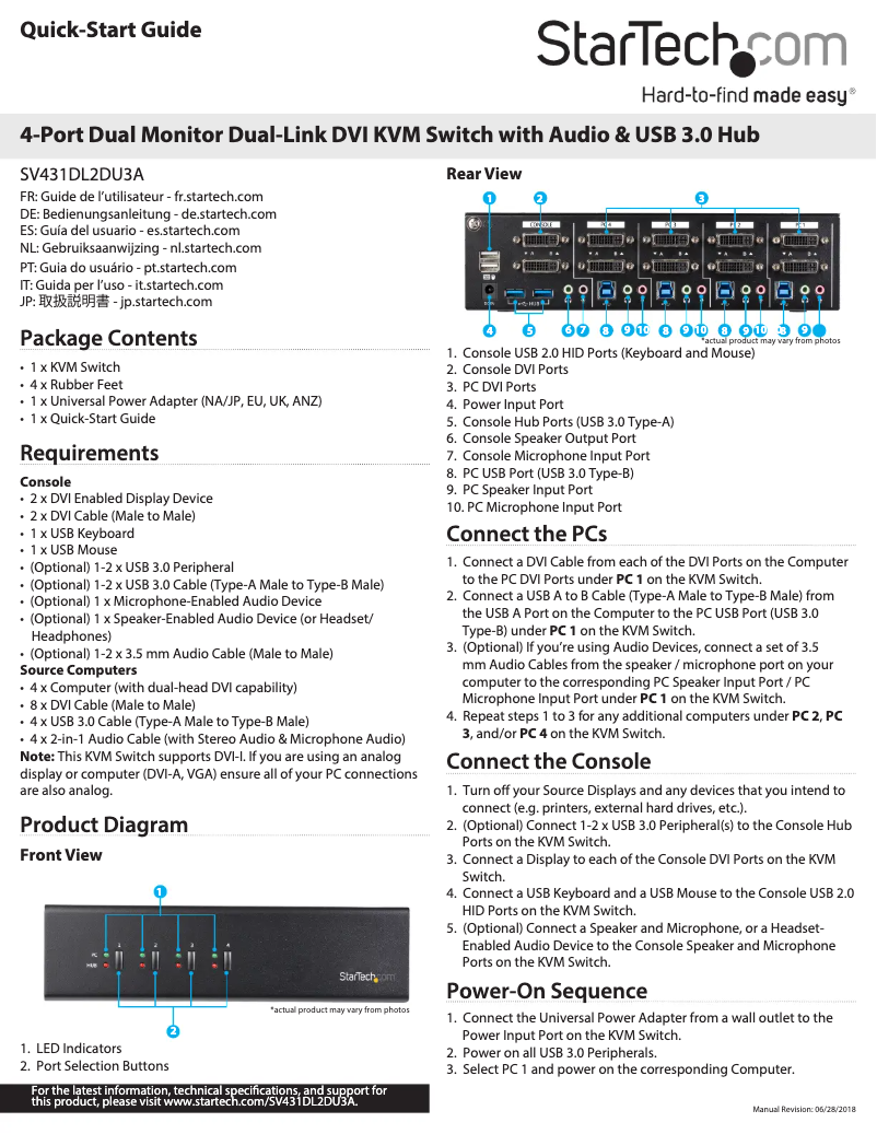 Page n°1 - Manuel utilisateur StarTech.com SV431DL2DU3A