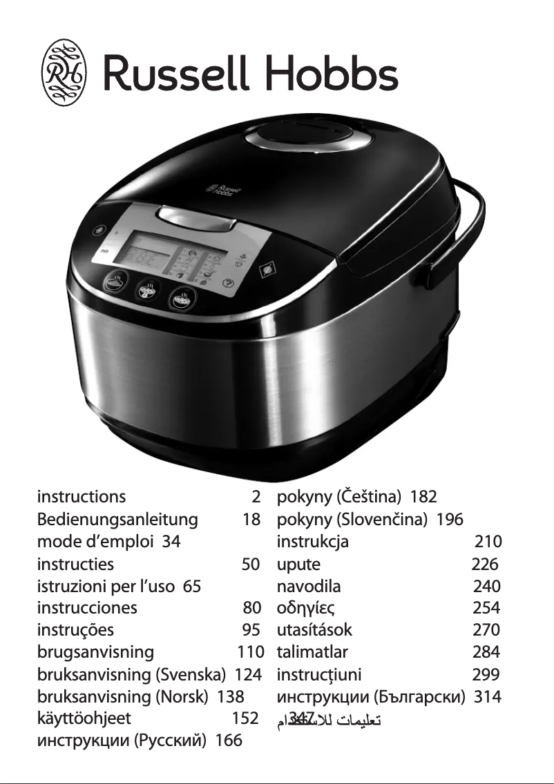 Página 1 del manual Manual de usuario Russell Hobbs Cook@Home 21850-56