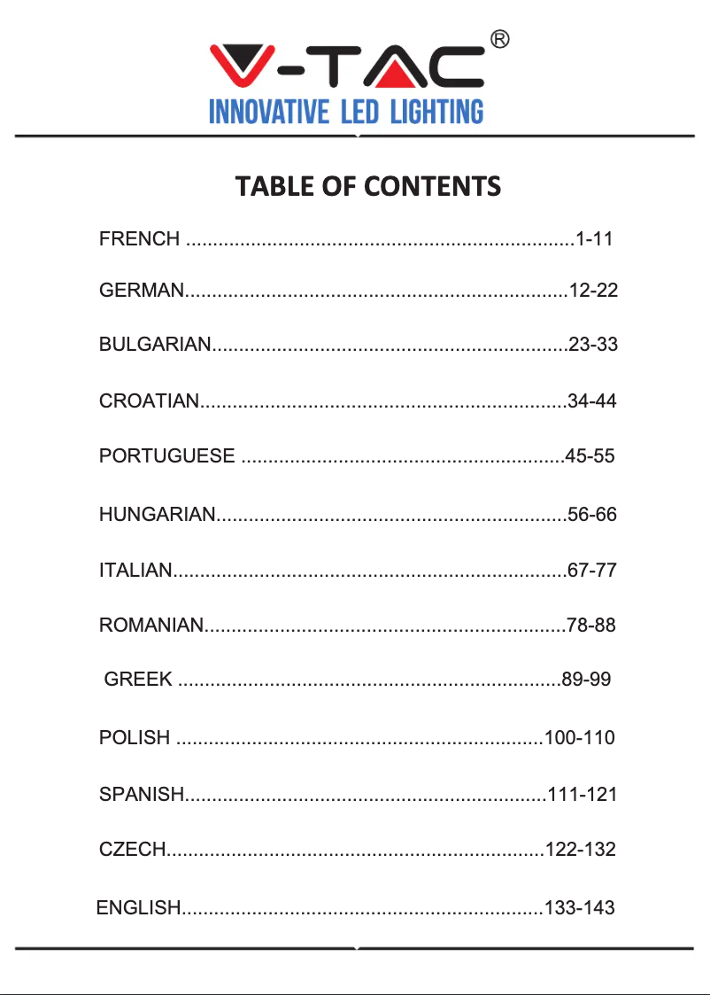 Image de la première page du manuel de l'appareil VT-5147