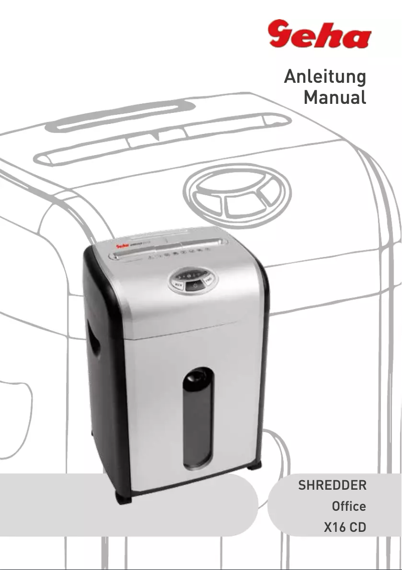 Page 1 de la notice Manuel utilisateur Geha Office X16 CD