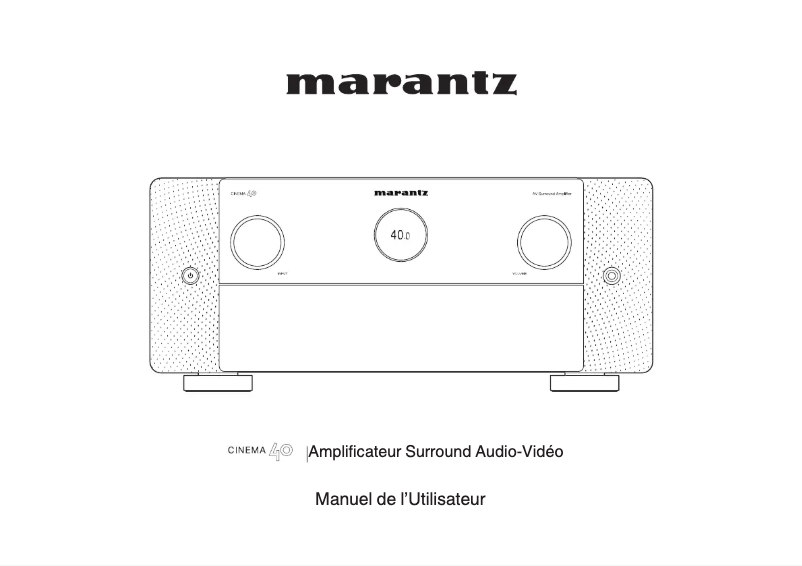Page n°1 - Manuel utilisateur Marantz Cinema 40