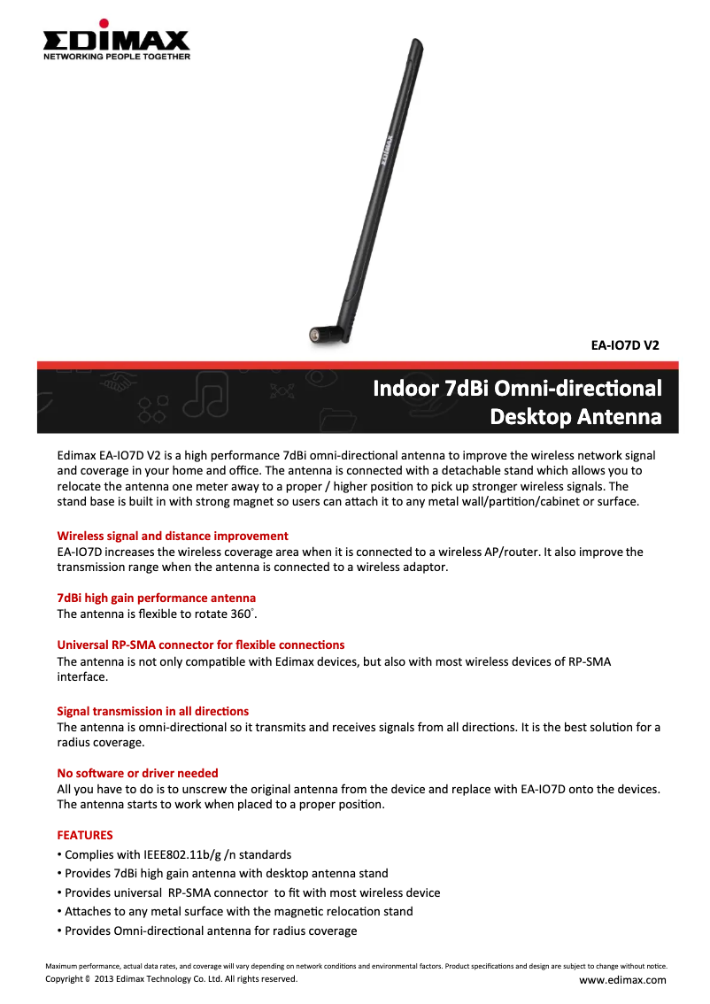 Página 1 del manual Manual de usuario Edimax EA-IO7D V2