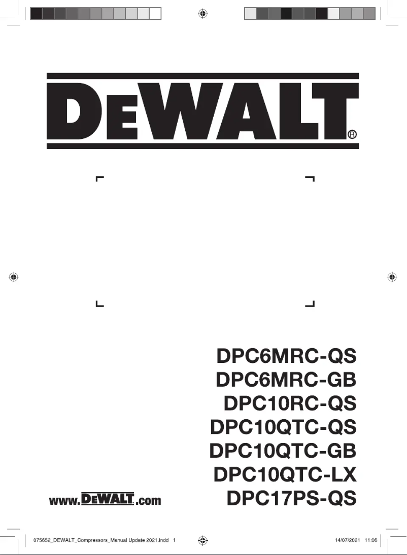 Page n°1 - Manuel utilisateur DeWalt DPC17PS-QS