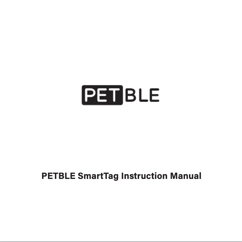 Page 1 de la notice Manuel utilisateur Petble SmartTag