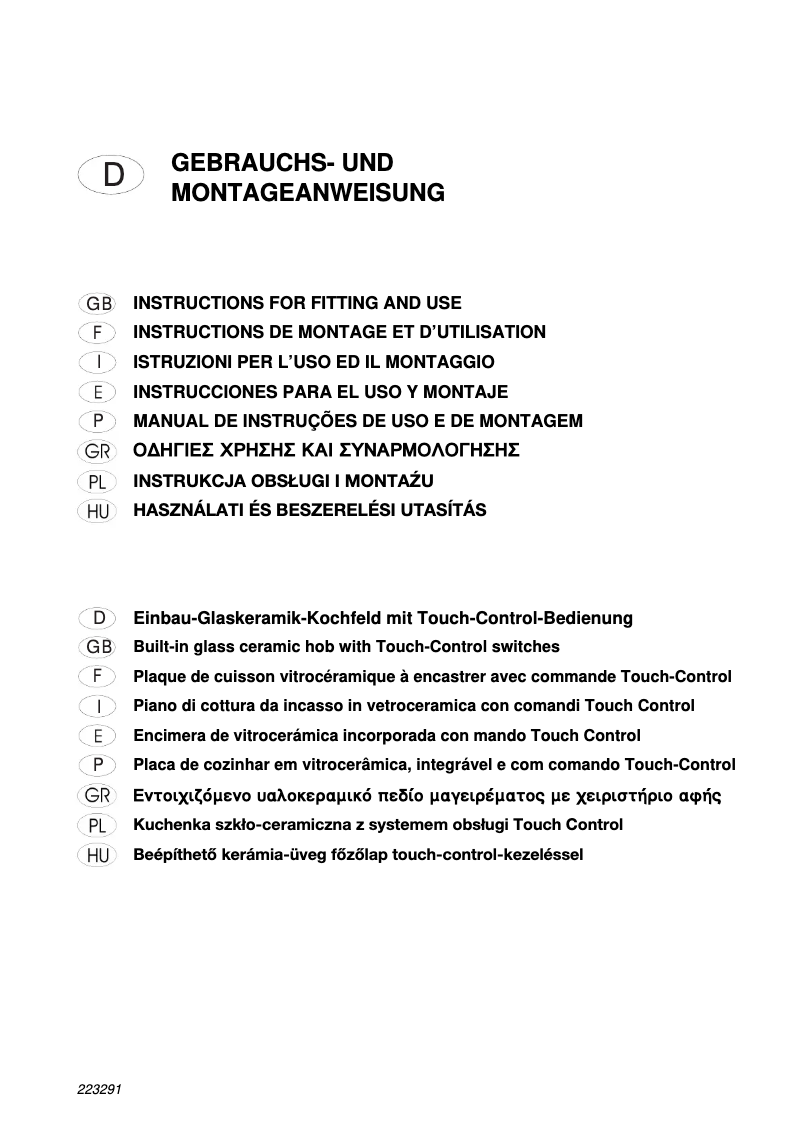 Page 1 de la notice Manuel utilisateur Teka VR TC 90 2L