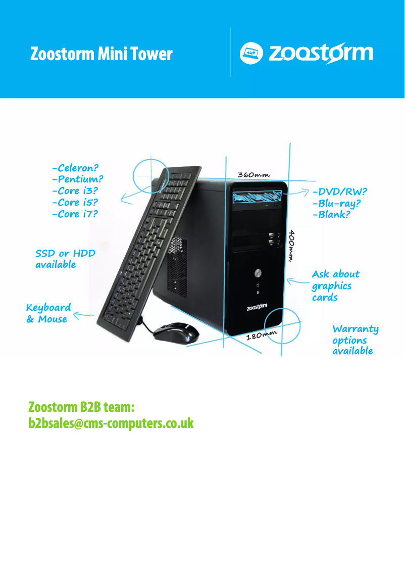 Page n°1 - Manuel utilisateur Zoostorm Mini Tower G3240