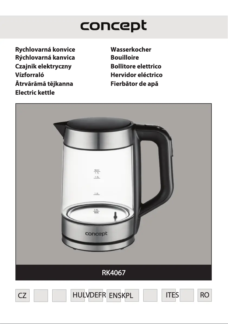 Page n°1 - Manuel utilisateur Concept RK4067