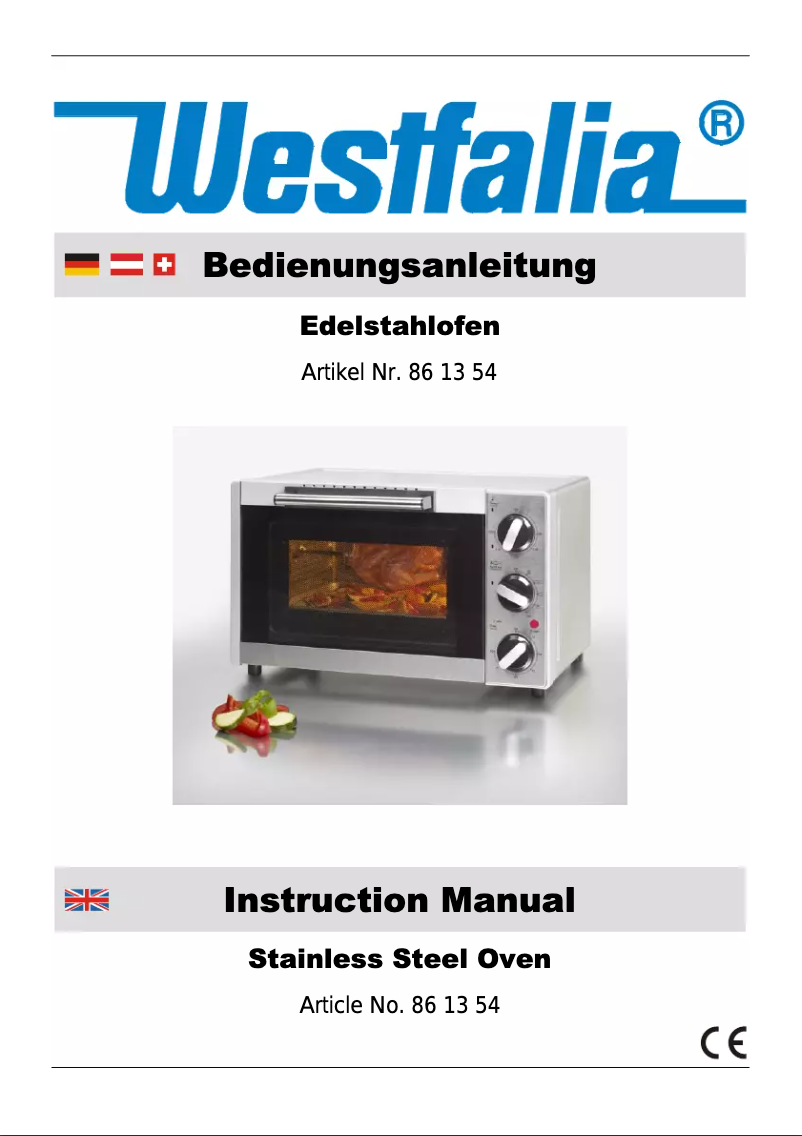 Page 1 de la notice Manuel utilisateur Westfalia 861354