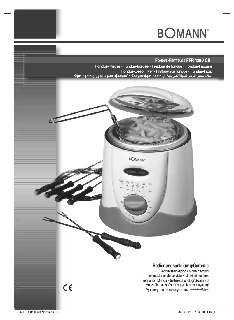 Page 1 de la notice Manuel utilisateur Bomann FFR 1290 CB