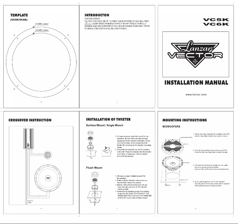 Página 1 del manual Manual de usuario Lanzar VC5K