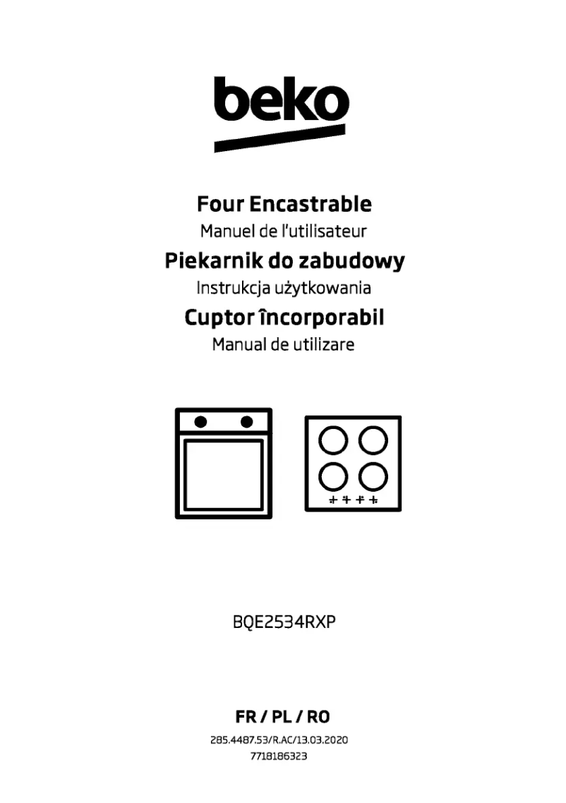 Image de la première page du manuel de l'appareil QSE2534RXP