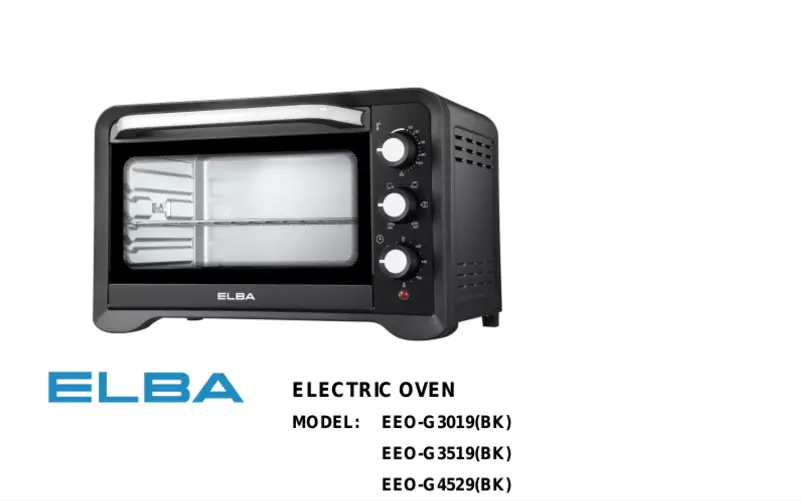 Image de la première page du manuel de l'appareil EEO-G3519(BK)