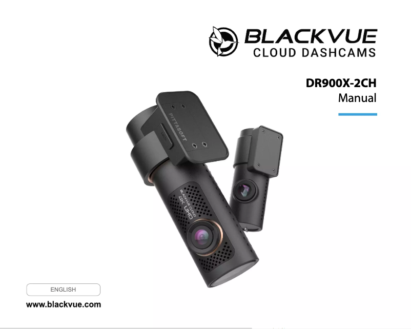 Page n°1 - Manuel utilisateur BlackVue DR900X-2CH