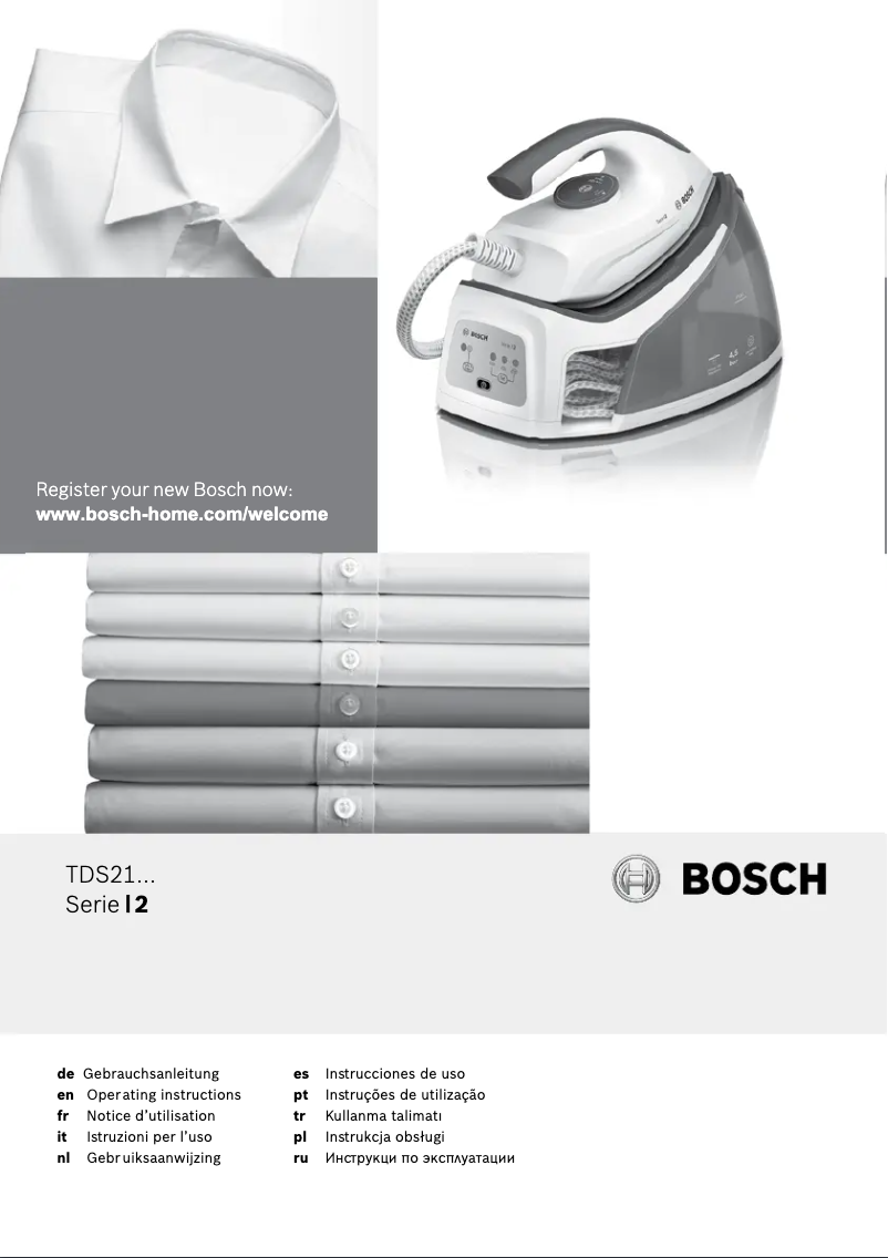 Page 1 de la notice Manuel utilisateur Bosch Serie 2 TDS2120