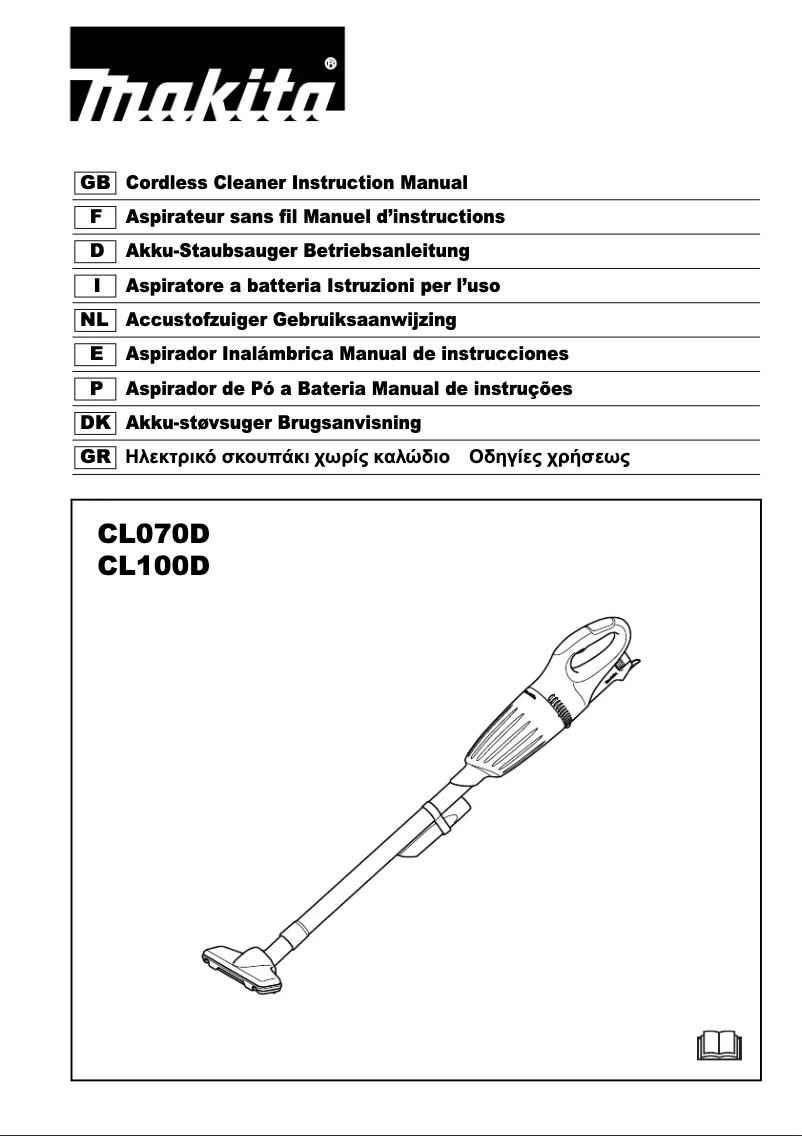 Image de la première page du manuel de l'appareil CL070DZ