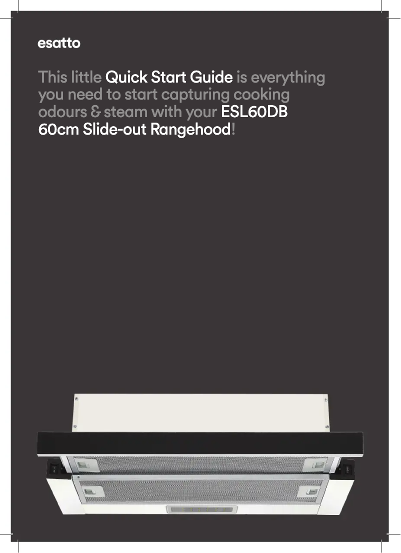 Página 1 del manual Guía de inicio rápido Esatto ESL60DB
