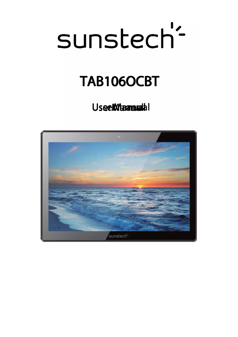 Page n°1 - Manuel utilisateur Sunstech Tab 106 OCBT