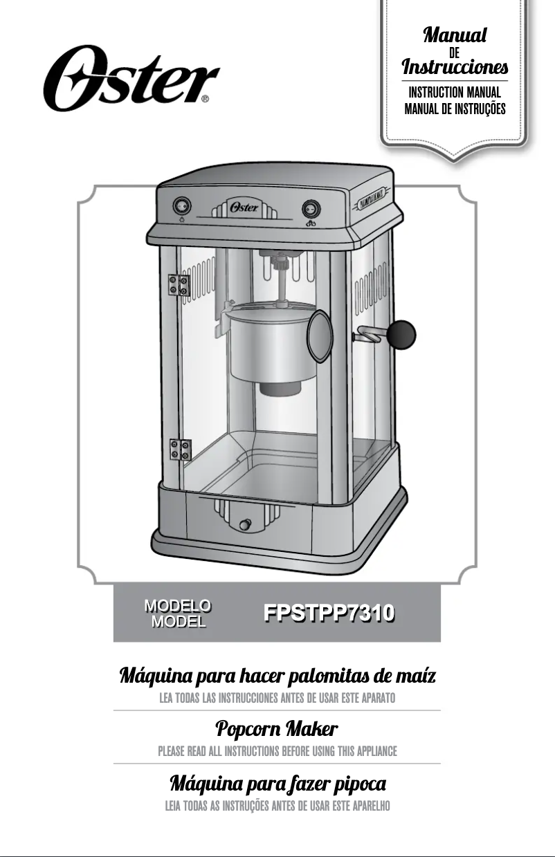 Página 1 del manual Manual de usuario Oster FPSTPP7310013