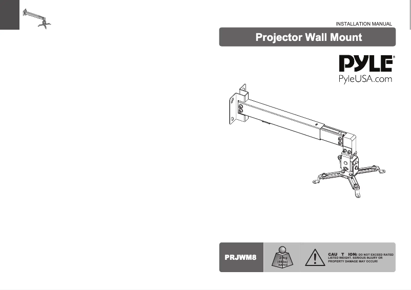 Page 1 de la notice Manuel utilisateur Pyle PRJWM8