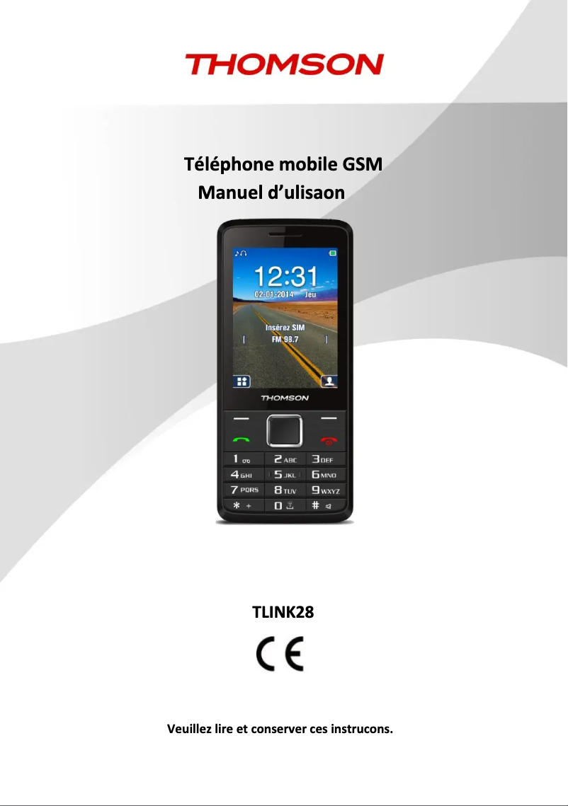 Página 1 del manual Manual de usuario Thomson TLink 28