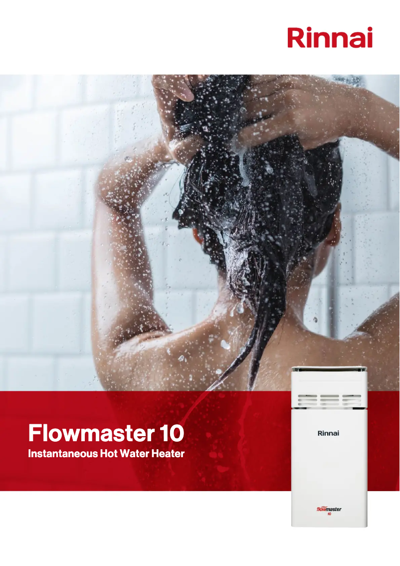 Page 1 de la notice Fiche technique Rinnai FM10LA
