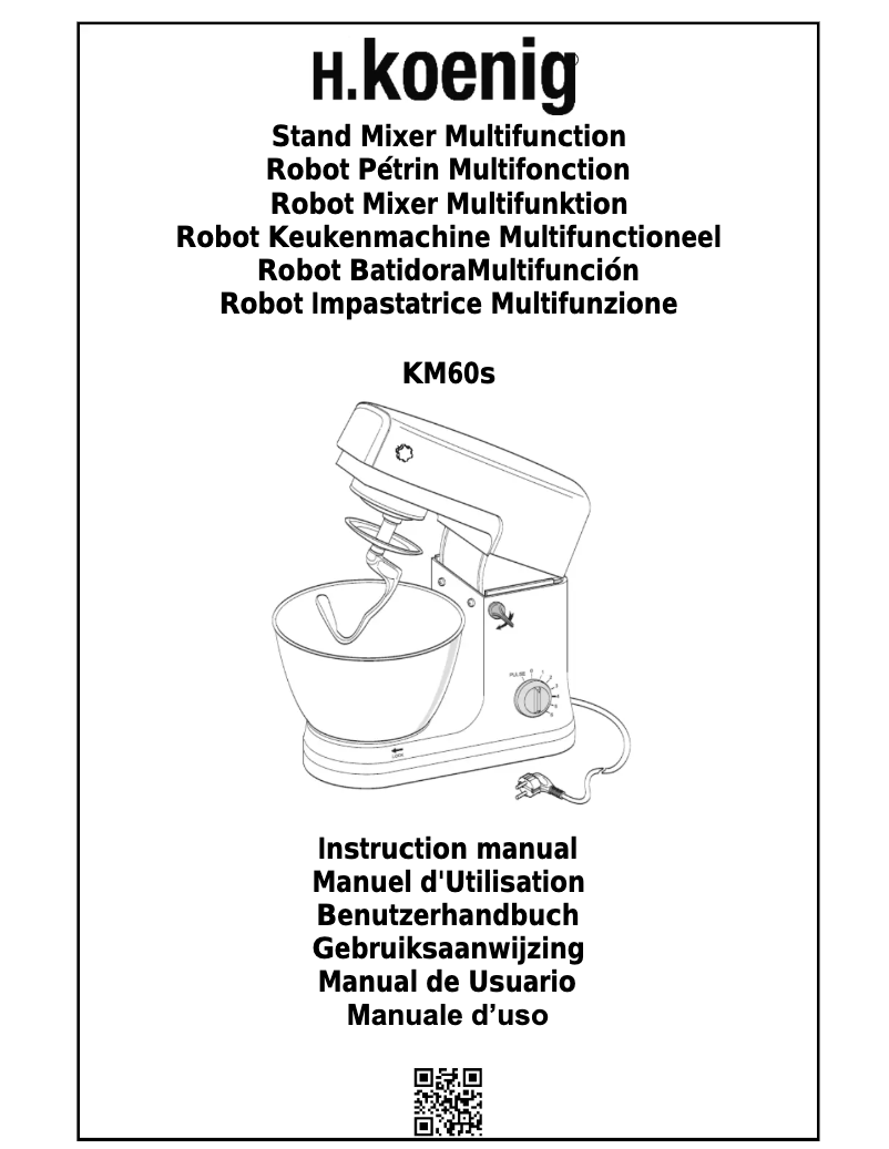 Image de la première page du manuel de l'appareil KM60s