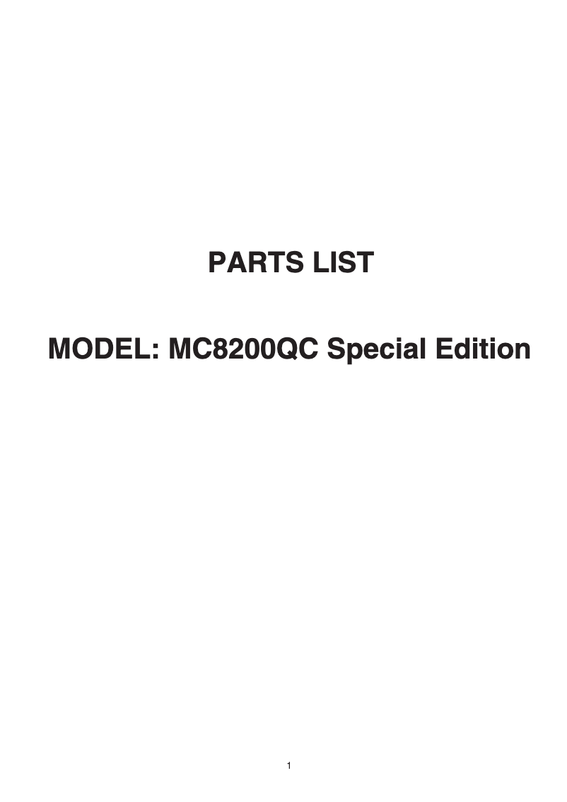 Image de la première page du manuel de l'appareil Horizon Memory Craft 8200QCP Special Edition