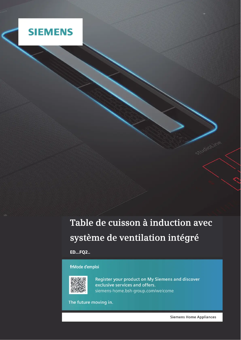 Page 1 de la notice Manuel utilisateur Siemens ED777FQ25E