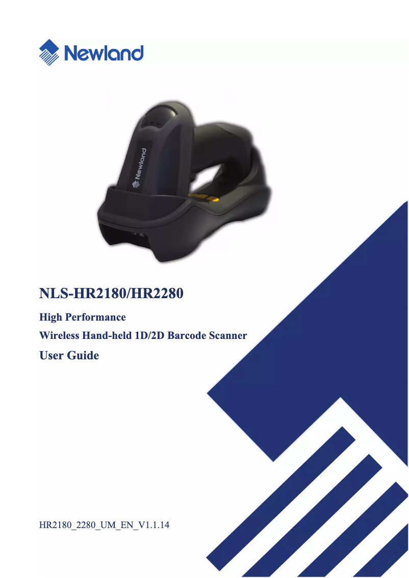 Page 1 de la notice Manuel utilisateur Newland HR2280