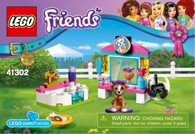 Page 1 de la notice Consignes visuelles Lego Friends 41302