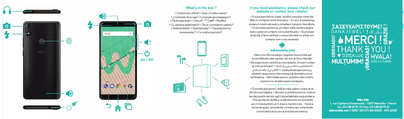 Page 1 de la notice Manuel utilisateur Wiko View Max