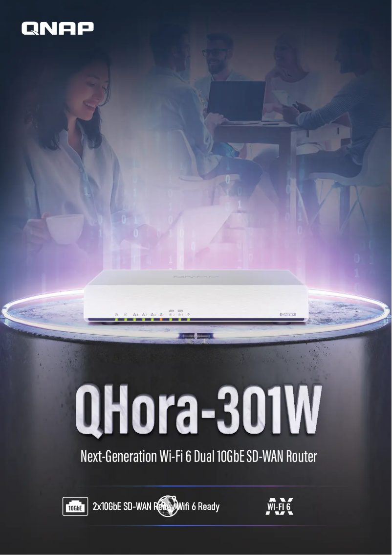 Page n°1 - Fiche technique QNAP QHora-301W