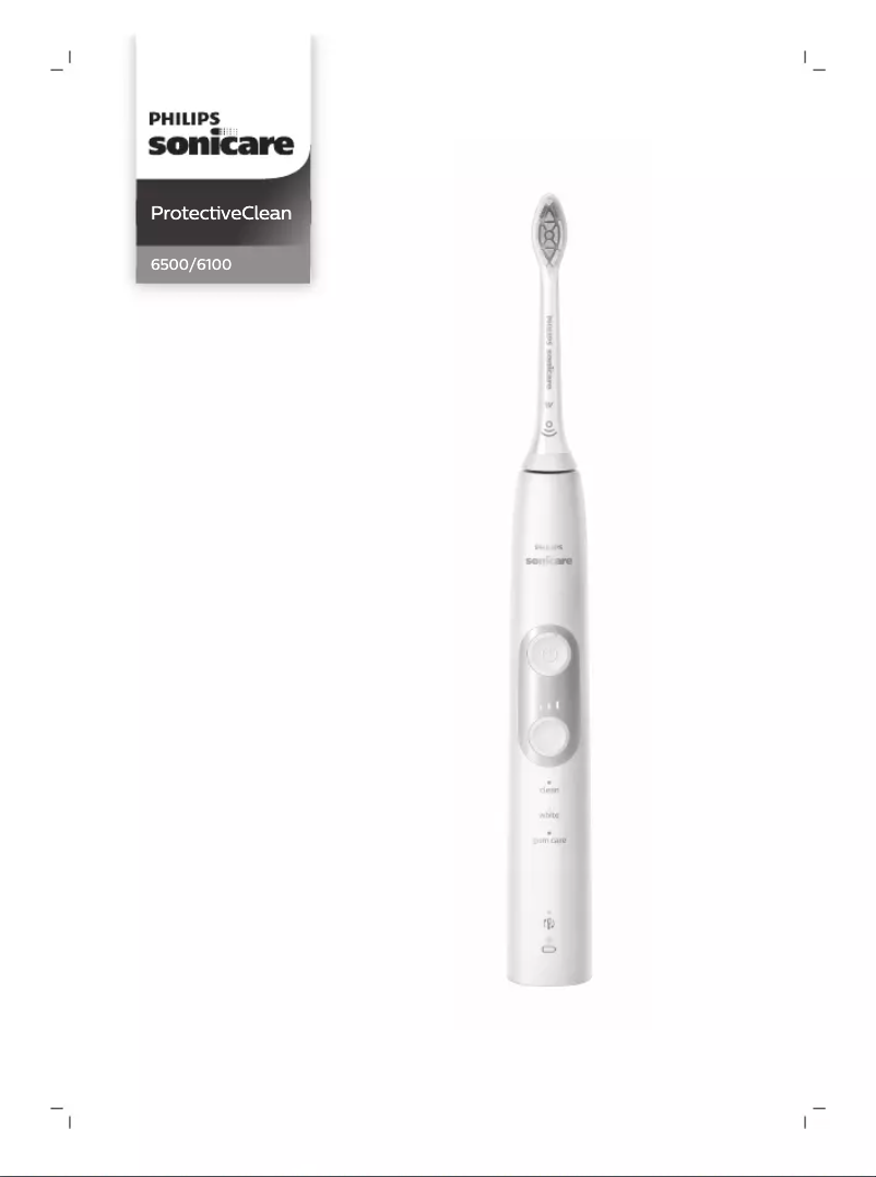 Page 1 de la notice Manuel utilisateur Philips Sonicare ProtectiveClean 6100 HX6874