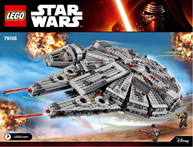 Page n°1 - Manuel utilisateur Lego Millennium Falcon