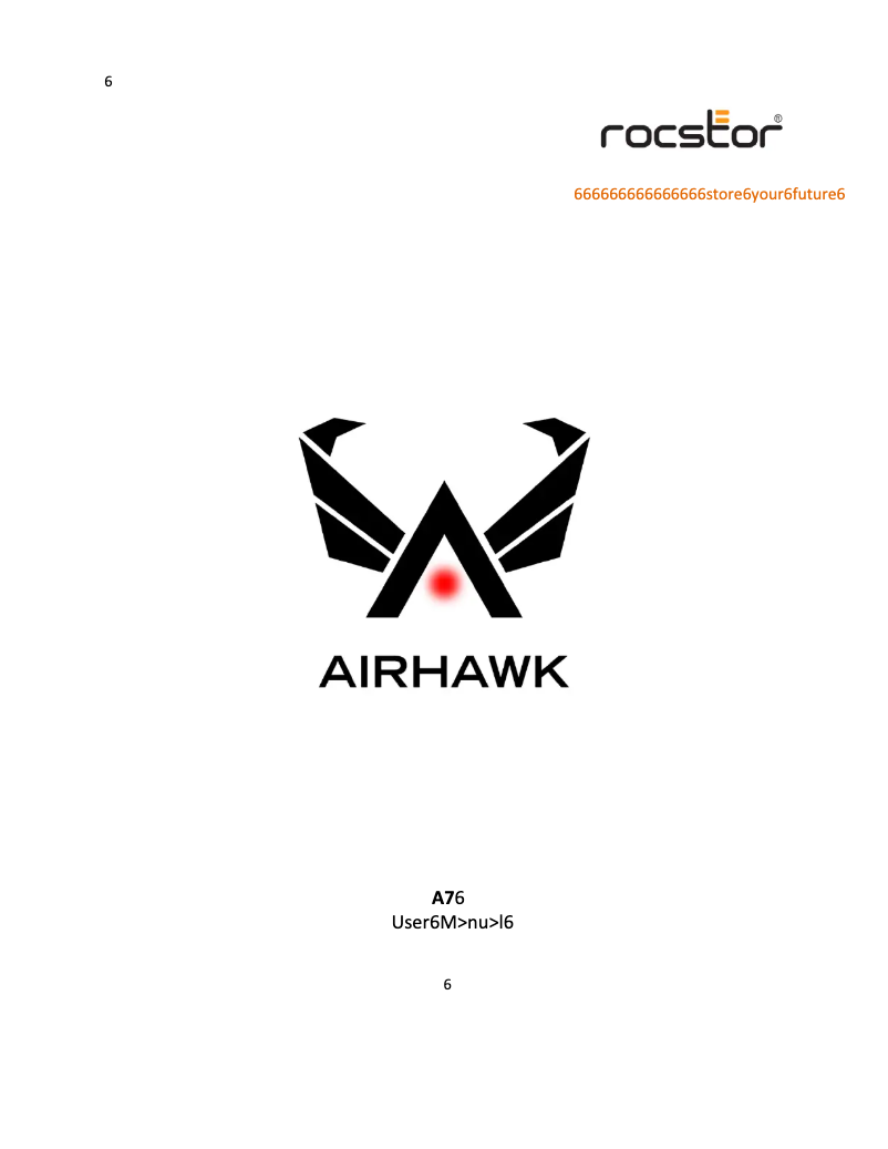 Página 1 del manual Manual de usuario Rocstor Airhawk A5