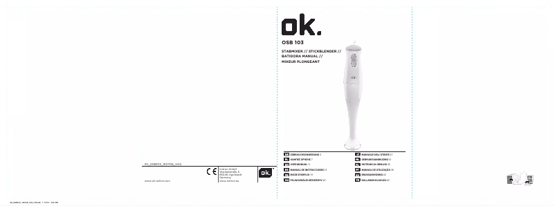 Page n°1 - Manuel utilisateur OK OSB 103