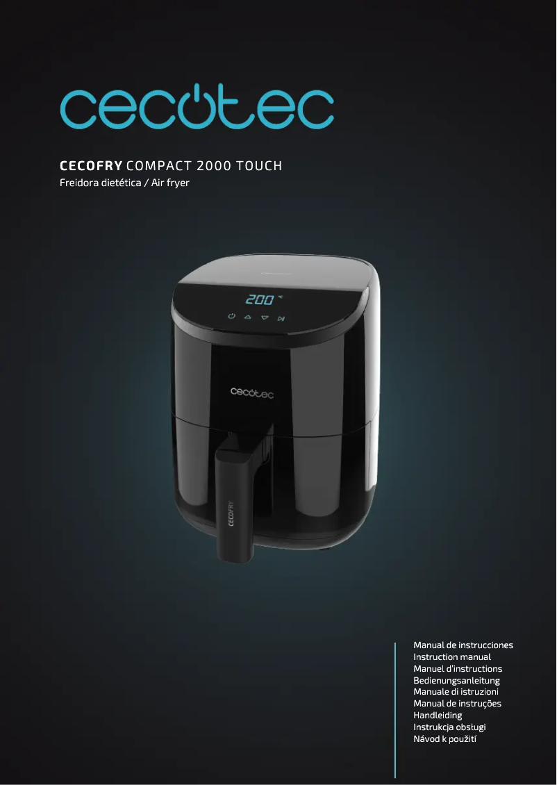 Image de la première page du manuel de l'appareil Cecofry Compact 2000 Touch