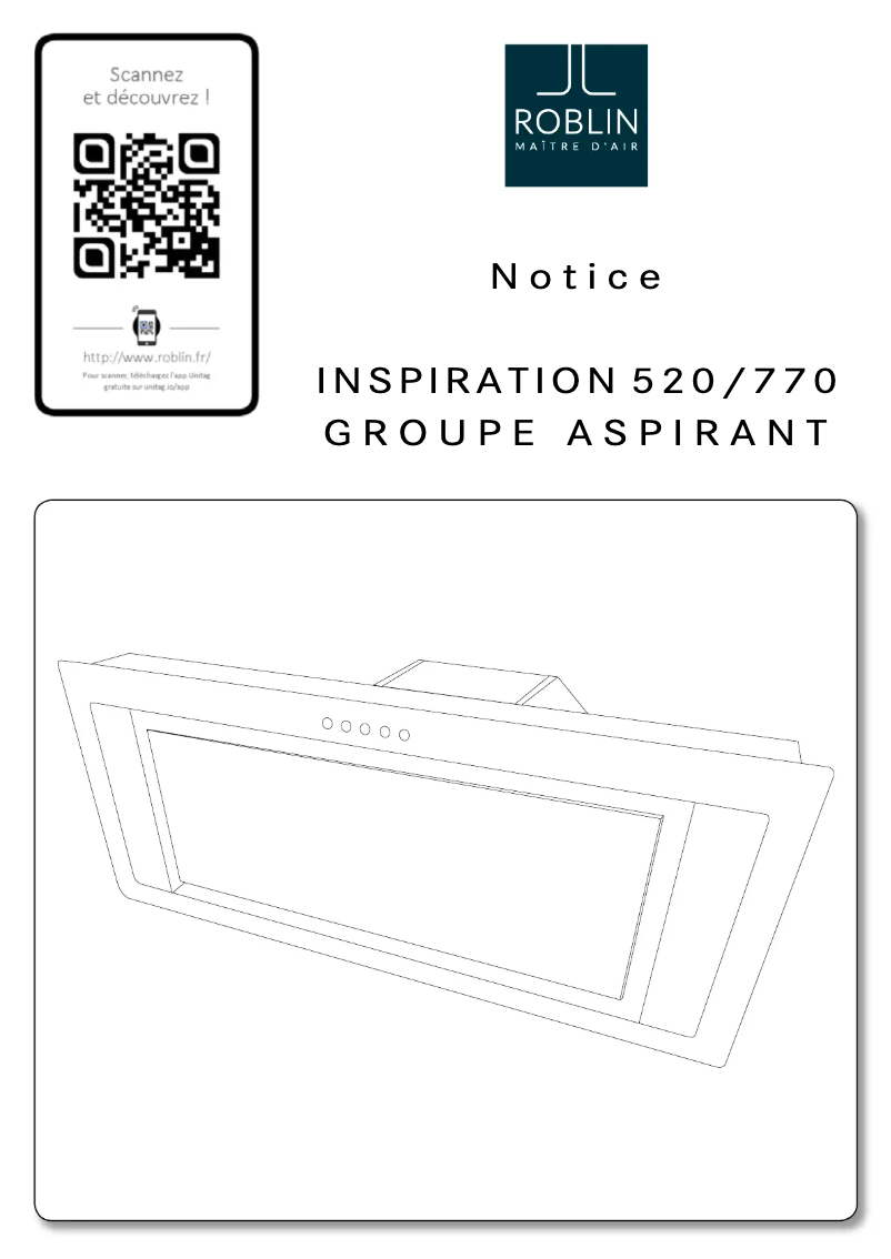 Page 1 de la notice Manuel utilisateur Roblin Inspiration 770