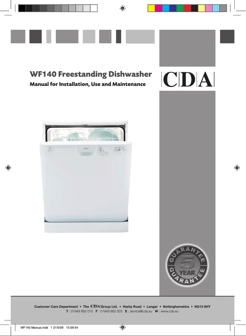 Page 1 de la notice Manuel utilisateur CDA WF140