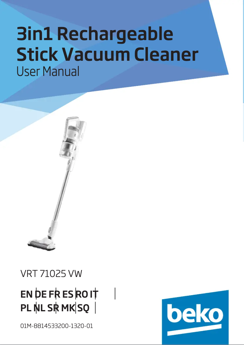 Page n°1 - Manuel utilisateur Beko VRT 71025 VW