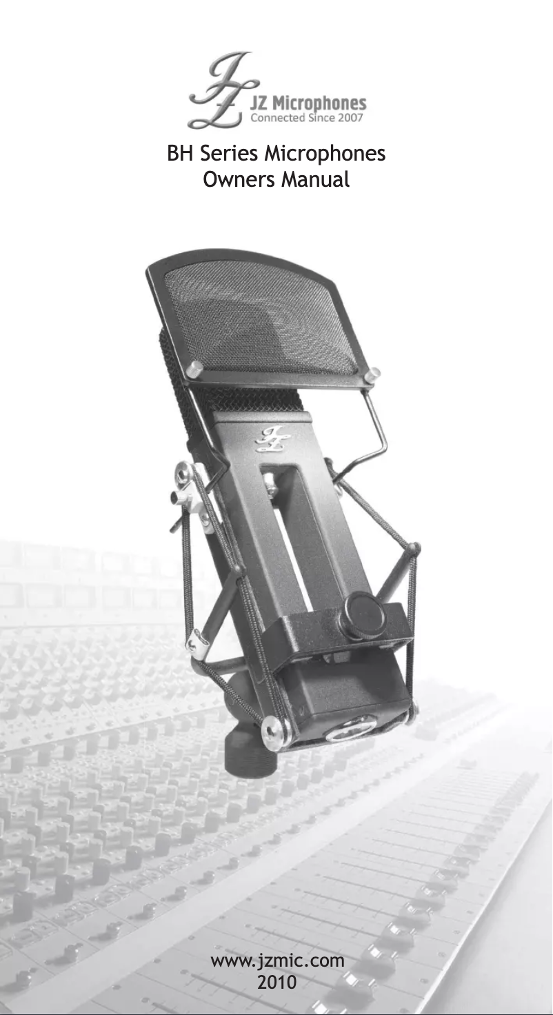Page n°1 - Manuel utilisateur JZ Microphones BH2