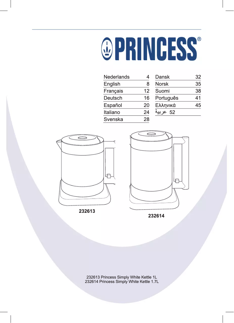 Page n°1 - Manuel utilisateur Princess 232613