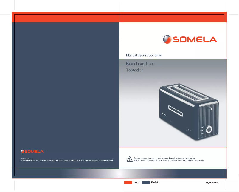 Image de la première page du manuel de l'appareil BonToast 4T