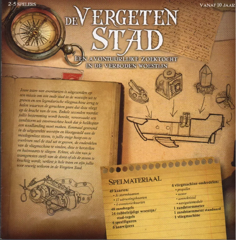 Image de la première page du manuel de l'appareil De Vergeten Stad